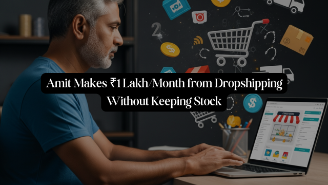 How Amit Earns ₹1 Lakh/Month from Dropshipping — Without Touching a Single Product!