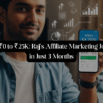 How Raj Earned ₹25,000 in 3 Months with Affiliate Marketing – No Investment Needed!