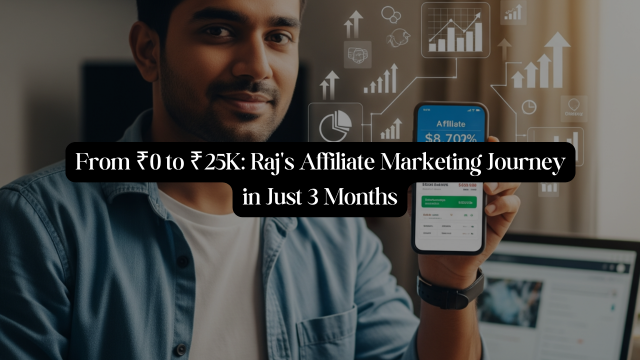 How Raj Earned ₹25,000 in 3 Months with Affiliate Marketing – No Investment Needed!
