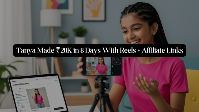 How Tanya Made ₹20,000 in 8 Days Using Instagram Reels and Affiliate Links!
